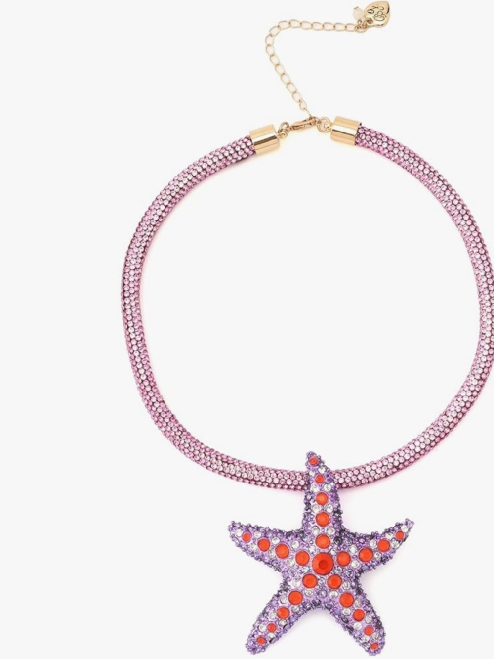 Brand New Betsey Johnson Mermaid Jewels Starfish Pendant Rope Necklace